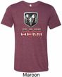 Mens Dodge Shirt Ram Hemi Logo Tri Blend Crewneck Tee T-Shirt
