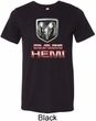 Mens Dodge Shirt Ram Hemi Logo Tri Blend Crewneck Tee T-Shirt