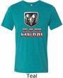 Mens Dodge Shirt Ram Hemi Logo Tri Blend Crewneck Tee T-Shirt
