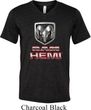 Mens Dodge Shirt Ram Hemi Logo Tri Blend V-neck Tee T-Shirt