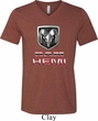 Mens Dodge Shirt Ram Hemi Logo Tri Blend V-neck Tee T-Shirt