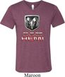 Mens Dodge Shirt Ram Hemi Logo Tri Blend V-neck Tee T-Shirt