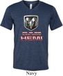 Mens Dodge Shirt Ram Hemi Logo Tri Blend V-neck Tee T-Shirt