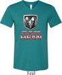 Mens Dodge Shirt Ram Hemi Logo Tri Blend V-neck Tee T-Shirt