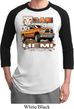 Mens Dodge Shirt Ram Hemi Trucks Raglan Tee T-Shirt