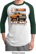 Mens Dodge Shirt Ram Hemi Trucks Raglan Tee T-Shirt