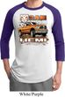 Mens Dodge Shirt Ram Hemi Trucks Raglan Tee T-Shirt
