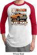 Mens Dodge Shirt Ram Hemi Trucks Raglan Tee T-Shirt