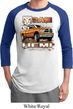 Mens Dodge Shirt Ram Hemi Trucks Raglan Tee T-Shirt