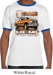 Mens Dodge Shirt Ram Hemi Trucks Ringer Tee T-Shirt