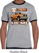 Mens Dodge Shirt Ram Hemi Trucks Ringer Tee T-Shirt