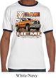 Mens Dodge Shirt Ram Hemi Trucks Ringer Tee T-Shirt