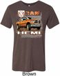 Mens Dodge Shirt Ram Hemi Trucks Tri Blend Crewneck Tee T-Shirt