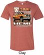 Mens Dodge Shirt Ram Hemi Trucks Tri Blend Crewneck Tee T-Shirt