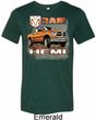 Mens Dodge Shirt Ram Hemi Trucks Tri Blend Crewneck Tee T-Shirt