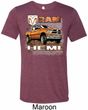 Mens Dodge Shirt Ram Hemi Trucks Tri Blend Crewneck Tee T-Shirt