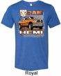 Mens Dodge Shirt Ram Hemi Trucks Tri Blend Crewneck Tee T-Shirt
