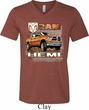 Mens Dodge Shirt Ram Hemi Trucks Tri Blend V-neck Tee T-Shirt