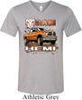 Mens Dodge Shirt Ram Hemi Trucks Tri Blend V-neck Tee T-Shirt