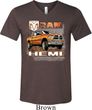 Mens Dodge Shirt Ram Hemi Trucks Tri Blend V-neck Tee T-Shirt