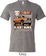 Mens Dodge Shirt Ram Hemi Trucks Tri Blend V-neck Tee T-Shirt