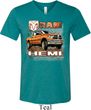 Mens Dodge Shirt Ram Hemi Trucks Tri Blend V-neck Tee T-Shirt