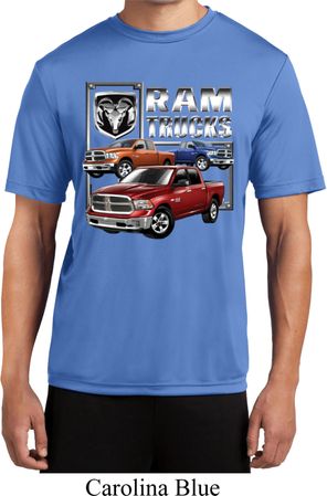 Mens Dodge Shirt Ram Trucks Moisture Wicking Tee T-Shirt
