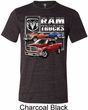 Mens Dodge Shirt Ram Trucks Tri Blend Crewneck Tee T-Shirt