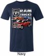 Mens Dodge Shirt Ram Trucks Tri Blend Crewneck Tee T-Shirt