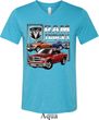 Mens Dodge Shirt Ram Trucks Tri Blend V-neck Tee T-Shirt