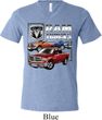 Mens Dodge Shirt Ram Trucks Tri Blend V-neck Tee T-Shirt