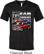 Mens Dodge Shirt Ram Trucks Tri Blend V-neck Tee T-Shirt