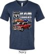 Mens Dodge Shirt Ram Trucks Tri Blend V-neck Tee T-Shirt