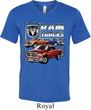 Mens Dodge Shirt Ram Trucks Tri Blend V-neck Tee T-Shirt
