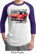 Mens Dodge Shirt Red Challenger Raglan Tee T-Shirt