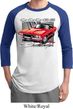 Mens Dodge Shirt Red Challenger Raglan Tee T-Shirt