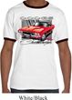 Mens Dodge Shirt Red Challenger Ringer Tee T-Shirt