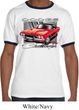 Mens Dodge Shirt Red Challenger Ringer Tee T-Shirt