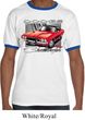 Mens Dodge Shirt Red Challenger Ringer Tee T-Shirt