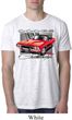 Mens Dodge Shirt Red Challenger White Burnout Tee T-Shirt