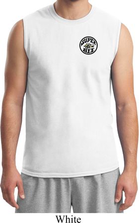 Mens Dodge Super Bee Circle Logo Pocket Print Muscle Shirt