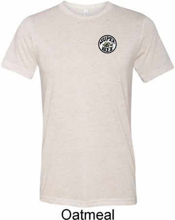 Mens Dodge Super Bee Circle Logo Pocket Print Tri Blend Crewneck Shirt
