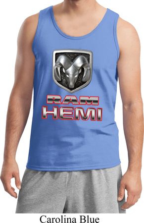Mens Dodge Tanktop Ram Hemi Logo Tank Top