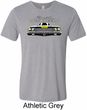 Mens Dodge Yellow Plymouth Roadrunner Tri Blend Crewneck Shirt