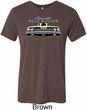 Mens Dodge Yellow Plymouth Roadrunner Tri Blend Crewneck Shirt