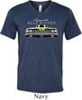 Mens Dodge Yellow Plymouth Roadrunner Tri Blend V-neck Shirt