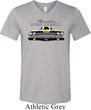 Mens Dodge Yellow Plymouth Roadrunner Tri Blend V-neck Shirt