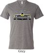 Mens Dodge Yellow Plymouth Roadrunner Tri Blend V-neck Shirt