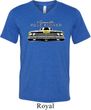 Mens Dodge Yellow Plymouth Roadrunner Tri Blend V-neck Shirt