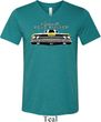 Mens Dodge Yellow Plymouth Roadrunner Tri Blend V-neck Shirt